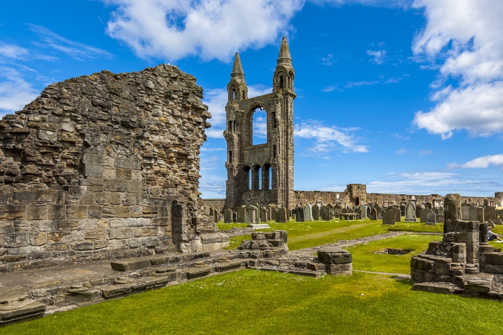 Ruins of St Andrews Cathedral, Scotland