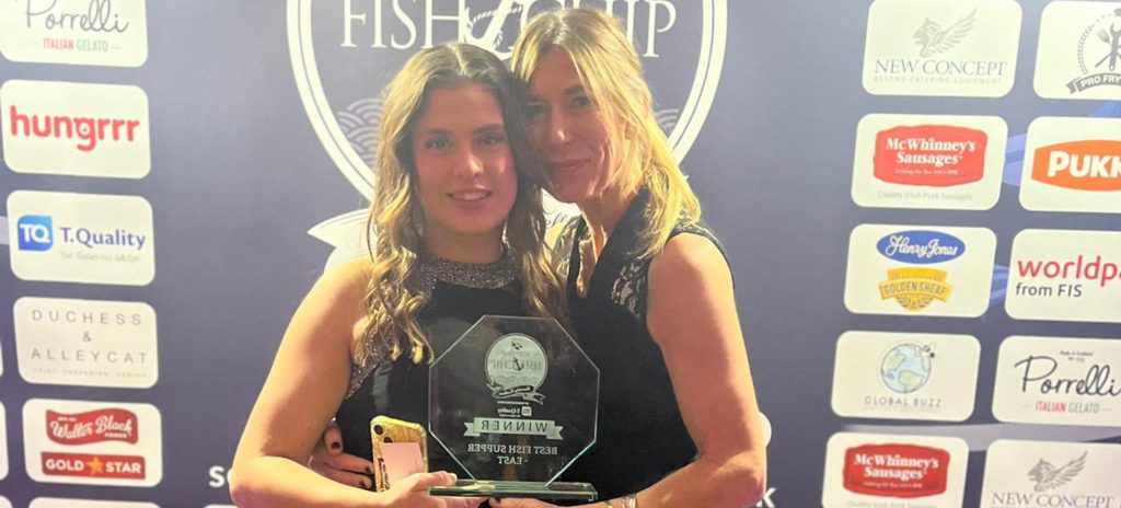 Best fish supper award winners photo with award presentation