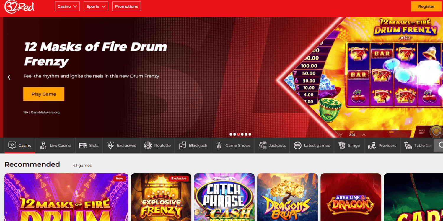 32Red non GamStop bookmaker review